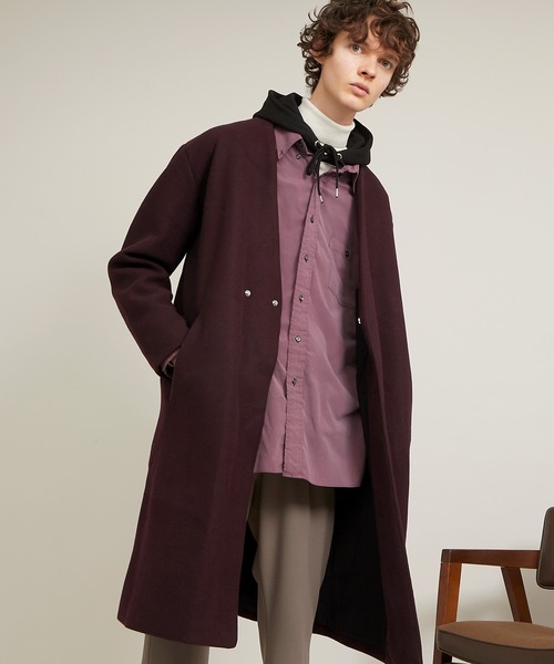 EMMA CLOTHES（エマクローズ） ノーカラーコート コート オーバー