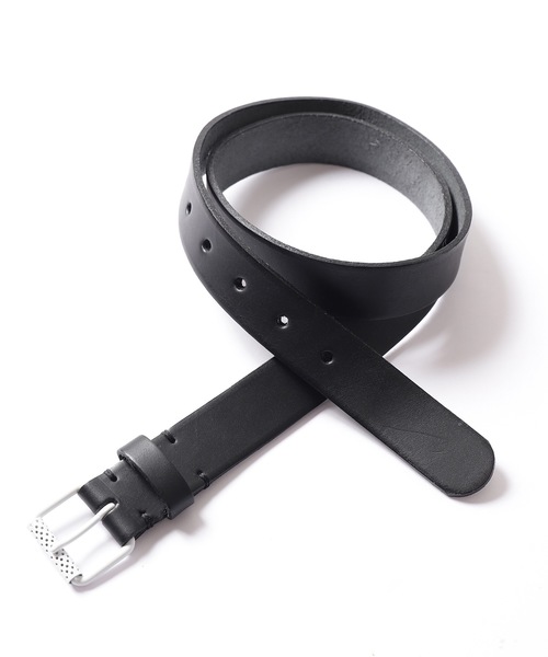 dulcamara レザーベルト Dulcamara ベルト カラーバックルベルト - Black メンズ