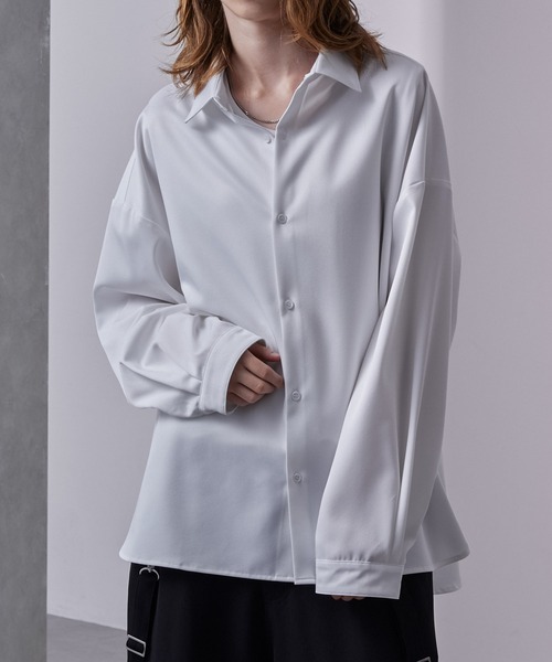 【新品】deuxmi ベーシックシャツ ホワイト 長袖シャツ 新品】deuxmi ベーシックシャツ ホワイト 長袖シャツ 新品