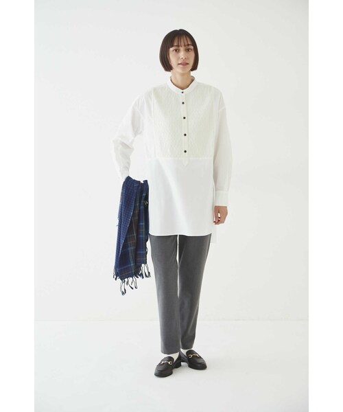 human woman パンツ 2WAYストレッチスリムテーパードパンツ