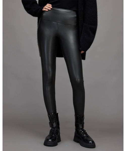 パンツ CORA HIGH-RISE SKINNY FIT FAUX LEGGINGS | CORA ハイライズ  