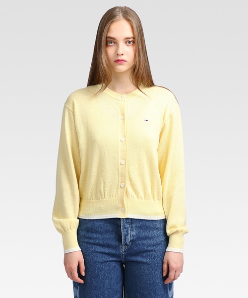 TOMMY JEANS カーディガン リネンミックスツインセット