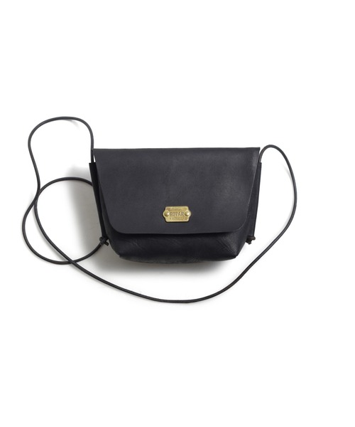 ROTAR レザー スマホショルダーバッグ ブラック　美品 ROTAR（ローター） ショルダーバッグ Leather pouch メンズ レディース