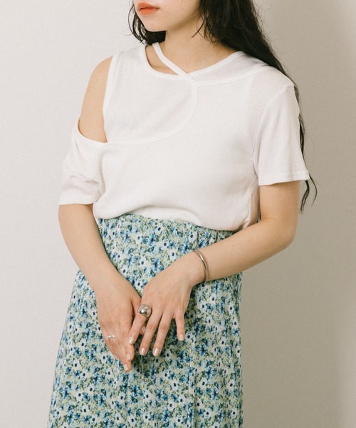 tシャツ レイヤードデザイントップス レディース