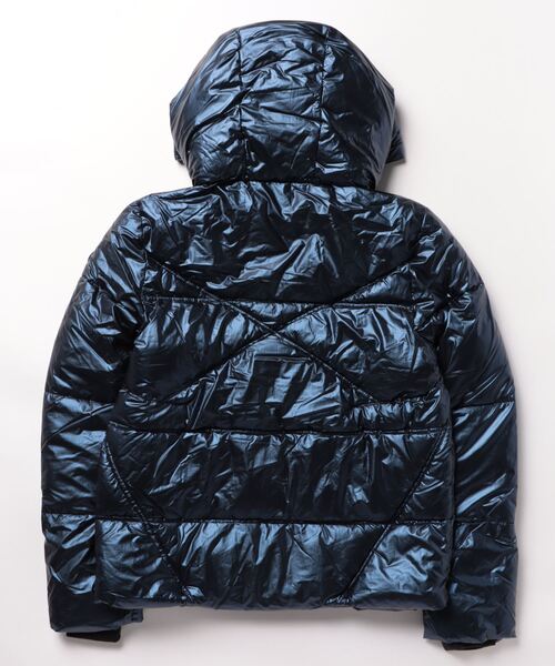 Desigual メタリックシルバー ジャケット XL Desigual（デシグアル） コート アウター メタリック パデッド