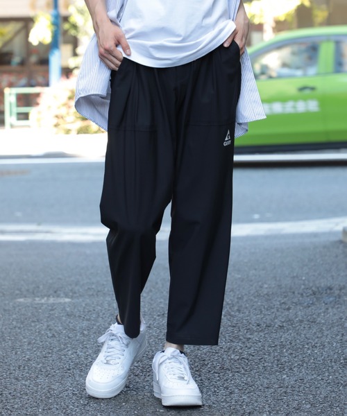 値下げ！charpentieシャルパンティエ　ウールイージーパンツ　ネイビー Name．(ネーム) TRIPLET NEEDLE STITCH EASY PANTSイージー
