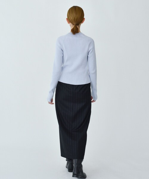スカート STRIPED WOOL SKIRT JOHN LAWRENCE SULLIVAN スカート 「JOHN SULLIVAN/ジョン