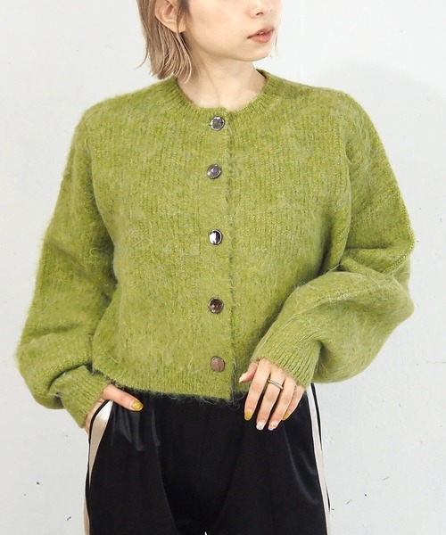 tiptop（ティップトップ） カーディガン 「wool」シャギーショート丈