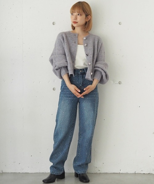新品タグ付き♡ラルフローレン♡水玉woolカーディガン　ショート丈 新品タグ付き♡ラルフローレン♡水玉woolカーディガン ショート