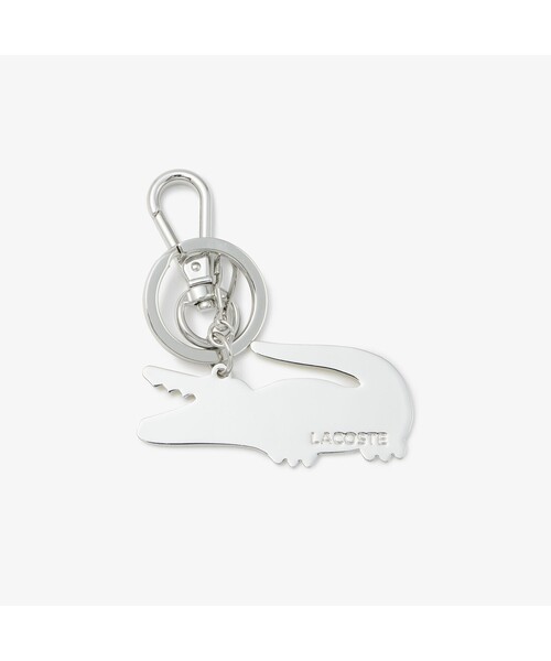 LACOSTE キーホルダー クイーポ ワニロゴメタルプレート