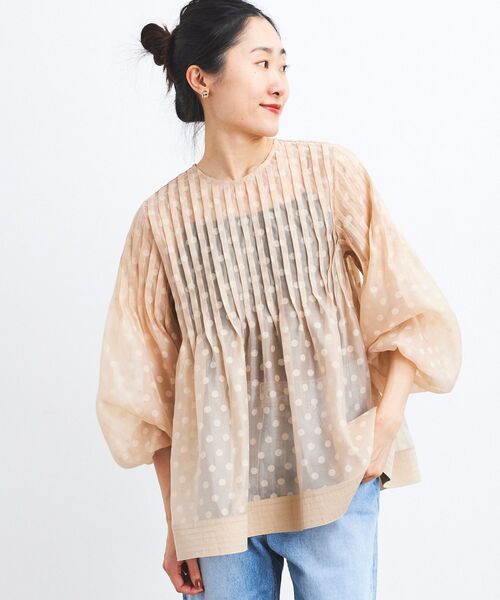 ブラウス シャツ TORRAZZO DONNA 別注 ドット2WAYブラウス レディース