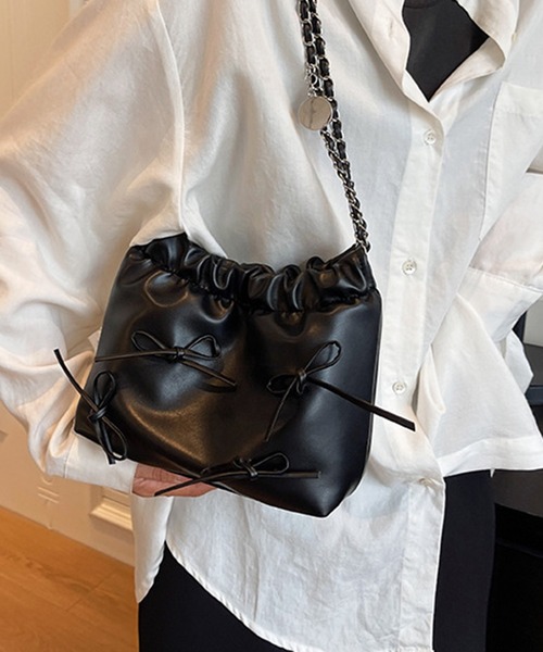 【JilSander】リボンミニショルダーバッグ パーティーバッグ ジルサンダー Jil Sander 巾着 ショルダーバッグ ミニバッグ