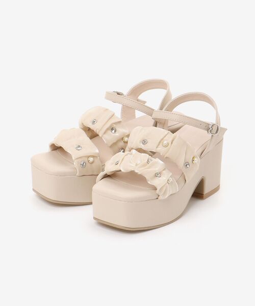 【Juicy Couture】海外限定品 ビジュー 厚底 サンダル JUICY COUTURE(ジューシークチュール) サンダル・ミュール