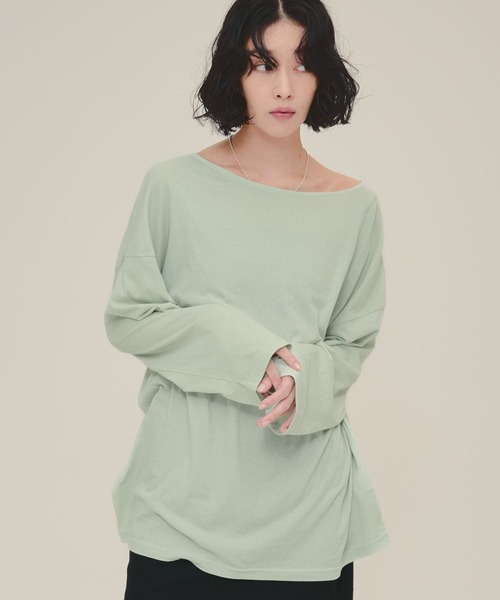 tシャツ 「eL」Sheer Loose Tee LS/100528 レディース