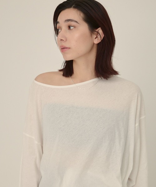 tシャツ Tシャツ レディース 「eL」Sheer Loose Tee LS/100528｜zozo｜13