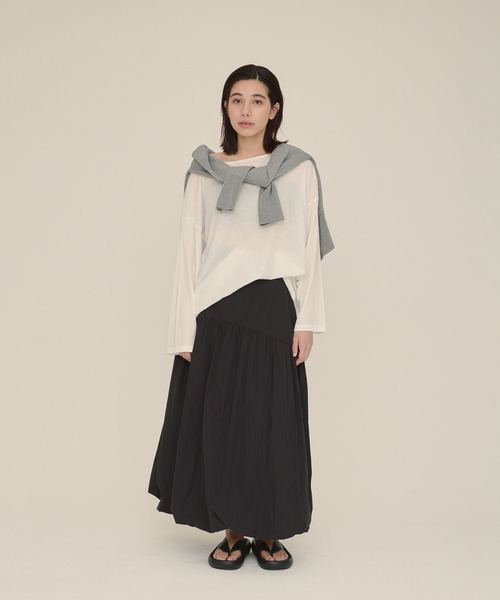 tシャツ Tシャツ レディース 「eL」Sheer Loose Tee LS/100528｜zozo｜11