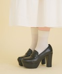 パンプス 10.5cmヒール美脚ローファーパンプスの詳細画像5