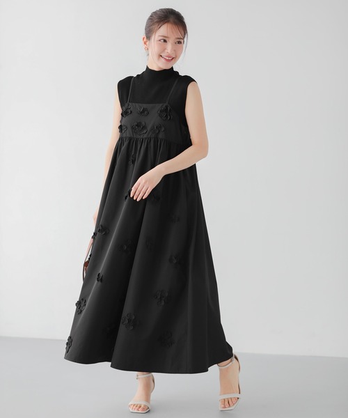 新しいエルメス more Fit ワンピース ZOZOTOWN : フラワーモチーフキャミワンピ ワンピース