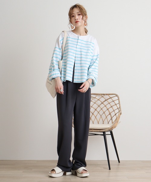 カーディガン MONT KEMMEL YARN DYED 30/2 PLATING JERSRY CREW CARDIGAN SOLID レディース MONT KEMMEL YARN DYED 30/2 PLATING JERSRY CREW CARDIGAN