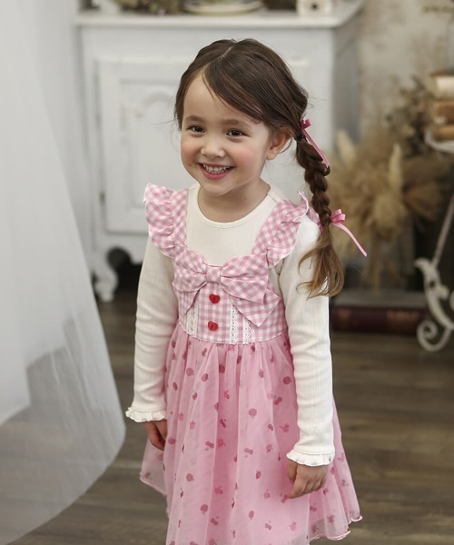 coeur a ワンピース ドッキングワンピース キッズ 子供服 女の子