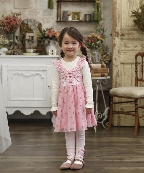 coeur a ワンピース ドッキングワンピース キッズ 子供服 女の子