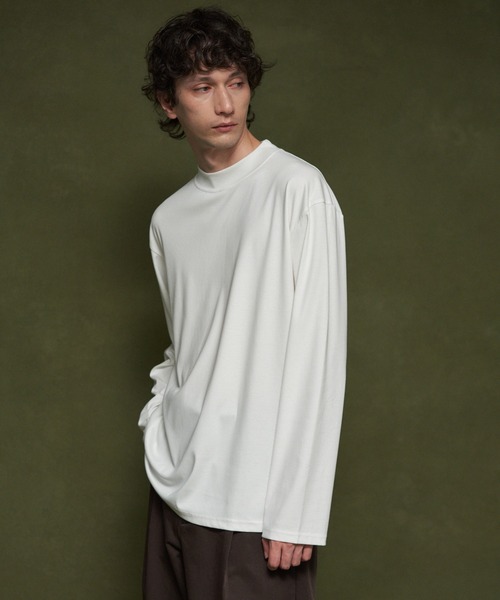 COLUMN コラム ヘンリーネック カットソー 長袖 COLUMN（コラム） tシャツ COLUMN / ベーシック モックネック