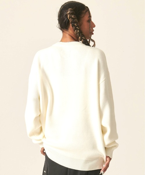 【FUBU】ニットセーター　オフホワイト　メンズ　XL FUBU】ニットセーター オフホワイト メンズ XL - メルカリ