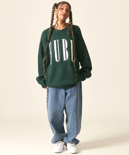 【FUBU】ニットセーター　オフホワイト　メンズ　XL FUBU】ニットセーター オフホワイト メンズ XL - メルカリ