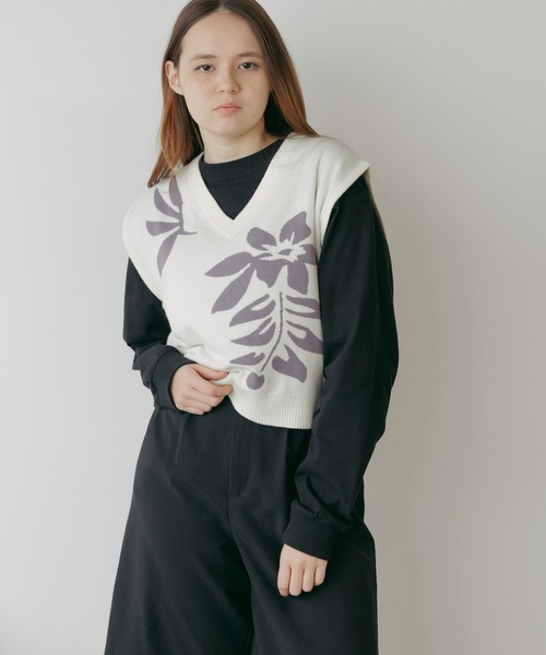 テーラードニットジレ ROOP TOKYO ベスト ジレ 「SEA LA VIEW / シーラビユウ