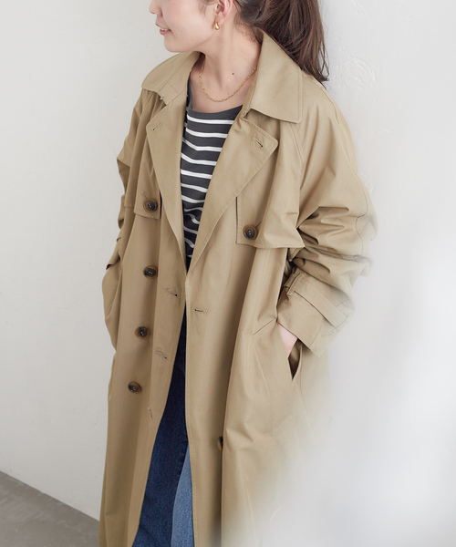 B.C STOCK」 「Simplicite」トレンチコート FREE ベージュ レディース  