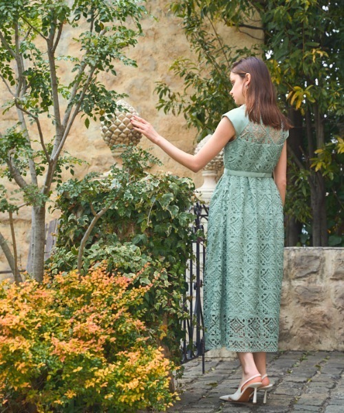 ERADIE（エラディエ） ワンピース French chemical lace shirt dress