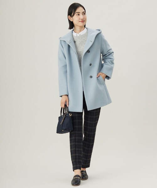 J.PRESS（J.プレス） コート アウター ショートビーバー フーデット