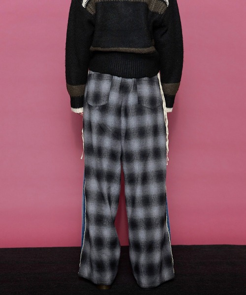MAISON SPECIAL ジーンズ デニム デニムパンツ Plaid Pattern