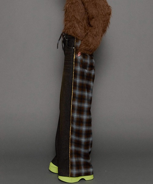 MAISON SPECIAL ジーンズ デニム デニムパンツ Plaid Pattern