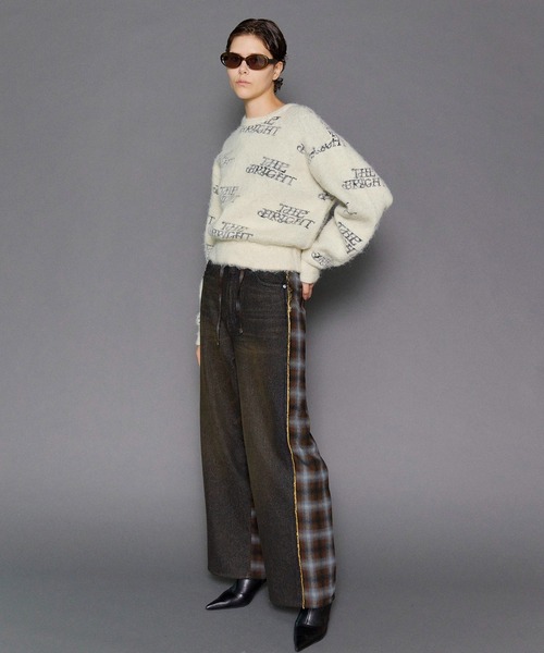 MAISON SPECIAL ジーンズ デニム デニムパンツ Plaid Pattern