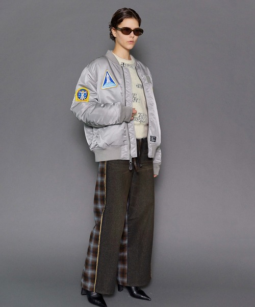 チェックバイカラーデニム【MAISON SPECIAL】 MAISON SPECIAL（メゾンスペシャル）の「Plaid Pattern Bicolor