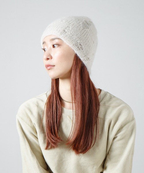 RACAL（ラカル） ニット帽 ニットキャップ Ripped Mohair Wool Layered