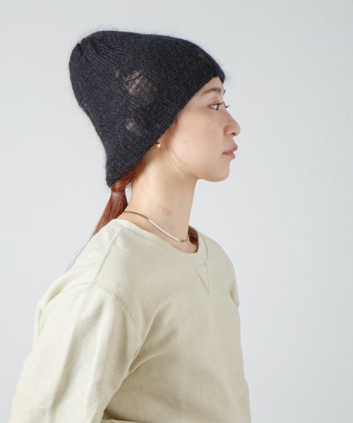 RACAL（ラカル） ニット帽 ニットキャップ Ripped Mohair Wool Layered