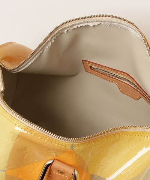 LOUIS VUITTON」 ヴェルニ フルール ボストンバッグ - イエロー 