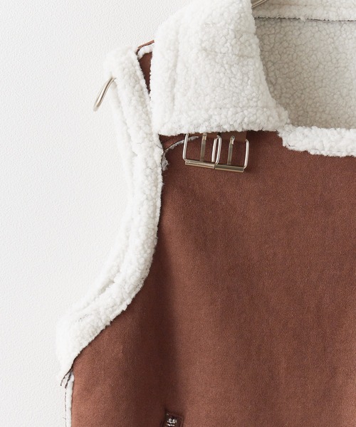 BLANK(ブランク) ベスト ジレ Mouton Boa Vest / ムートンボア BLANK(ブランク) ベスト ジレ Mouton Boa Vest / ムートンボア