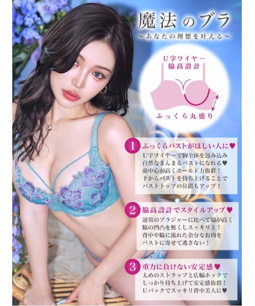 Reinest（レイネスト） ブラジャー ショーツセット グロリアス マリン