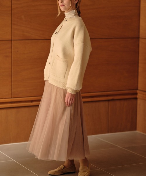 【美品】東京ソワール SOIR DOLCE ジャガード生地 ノーカラージャケット タグ付き 東京ソワールsoir dolce ジャガードノーカラージャケット