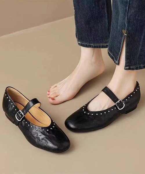 Lace Ladies（レースレディース） パンプス レザー調 スタッズ付き 
