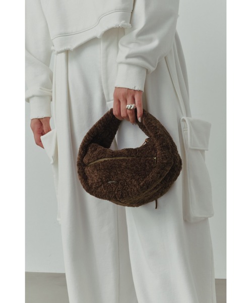 ALEXIA STAM（アリシアスタン） ハンドバッグ Fur Round Hand Bag