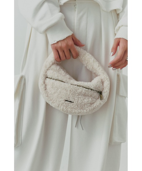 ALEXIA STAM（アリシアスタン） ハンドバッグ Fur Round Hand Bag