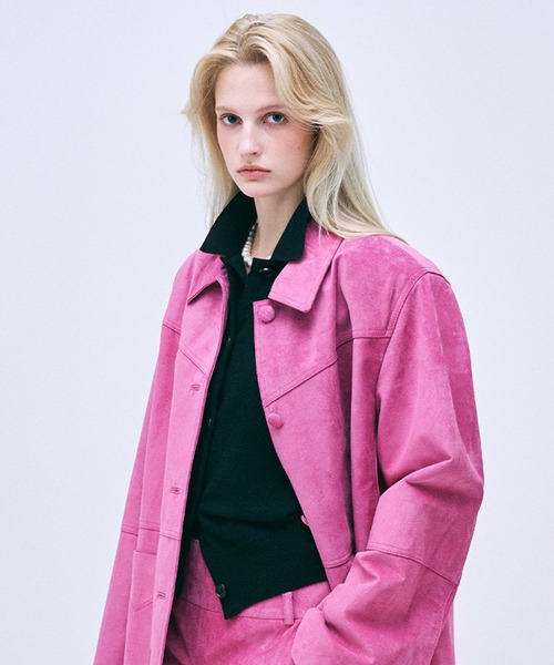 Mardi Mercredi カーディガン RACCOON BLENDED CARDIGAN ROUND NECK