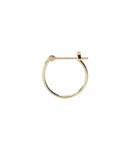 PinkMuY　ジュエリーマキ　大きめ35㎜　フープピアス　18金 K18 Nejiri フープピアス 20 ひかり。 地金 pierce K18ピアス