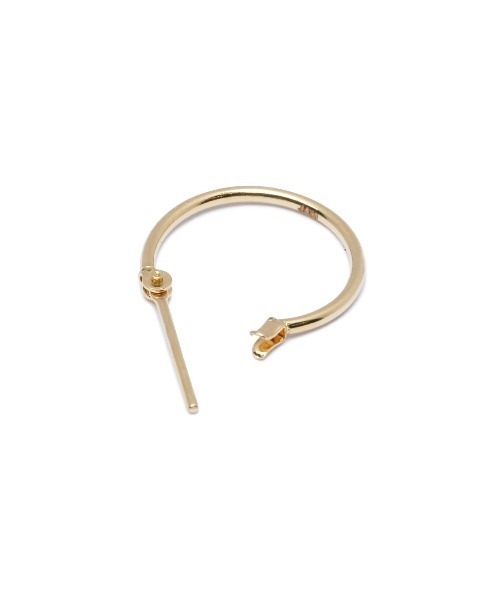 ピアス R18K リングフープピアス M/18金イエローゴールド/K18YG メンズ レディース ユニセックス メンズ レディースの画像