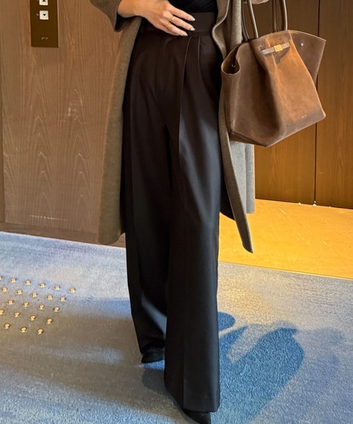 INTER FACTORY パンツ Ran - 2タックワイドパンツ made in