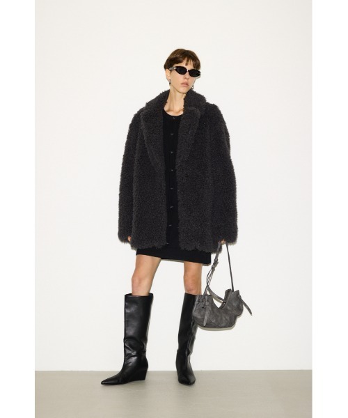 THROW by SLY コート アウター F/FUR TAILOR COAT フェイクファー